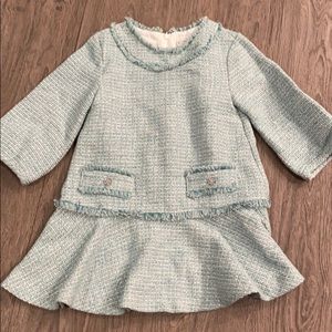 Girls Mayoral tweed dress like new sz 5